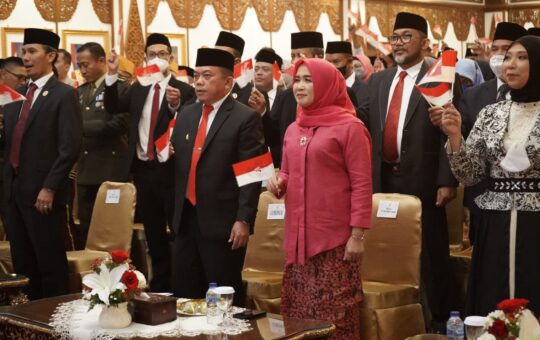 Gubernur Jambi, Al Haris, pada Malam Resepsi Kenegaraan HUT Kemerdekaan RI ke 77 Tahun 2022. (Foto: Harun)