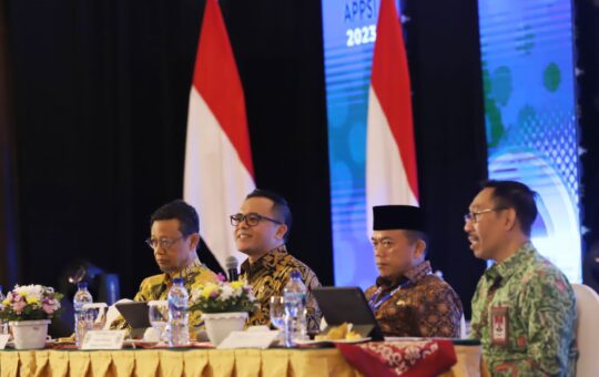 Gubernur Jambi, Al Haris saat Rapat Kerja Nasional (Rakernas) APPSI Tahun 2023, yang berlangsung di Balikpapan, Jum’at (24/02/2023). (Foto: Istimewa)